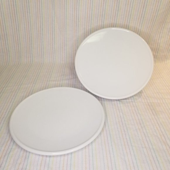 Starbucks Dining 2 Starbucks Cafe Plain White Porcelain Dinner